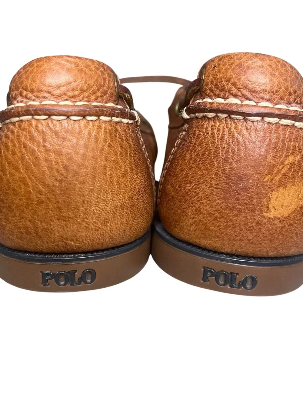 Polo by Ralph Lauren Men’s Brown Leather Boat Shoes - Sz 11.5D